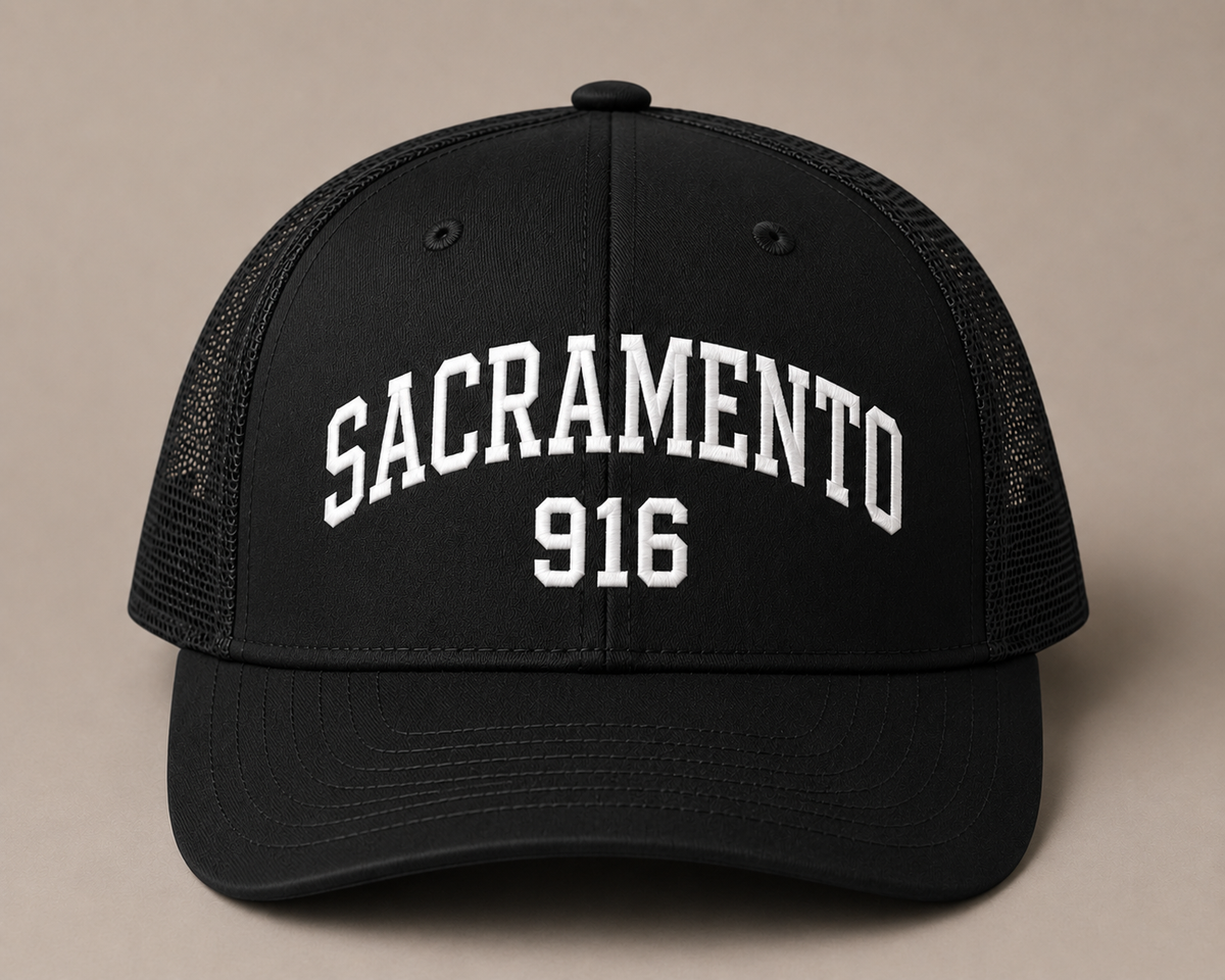 Sacramento 916 Premium Trucker Cap
