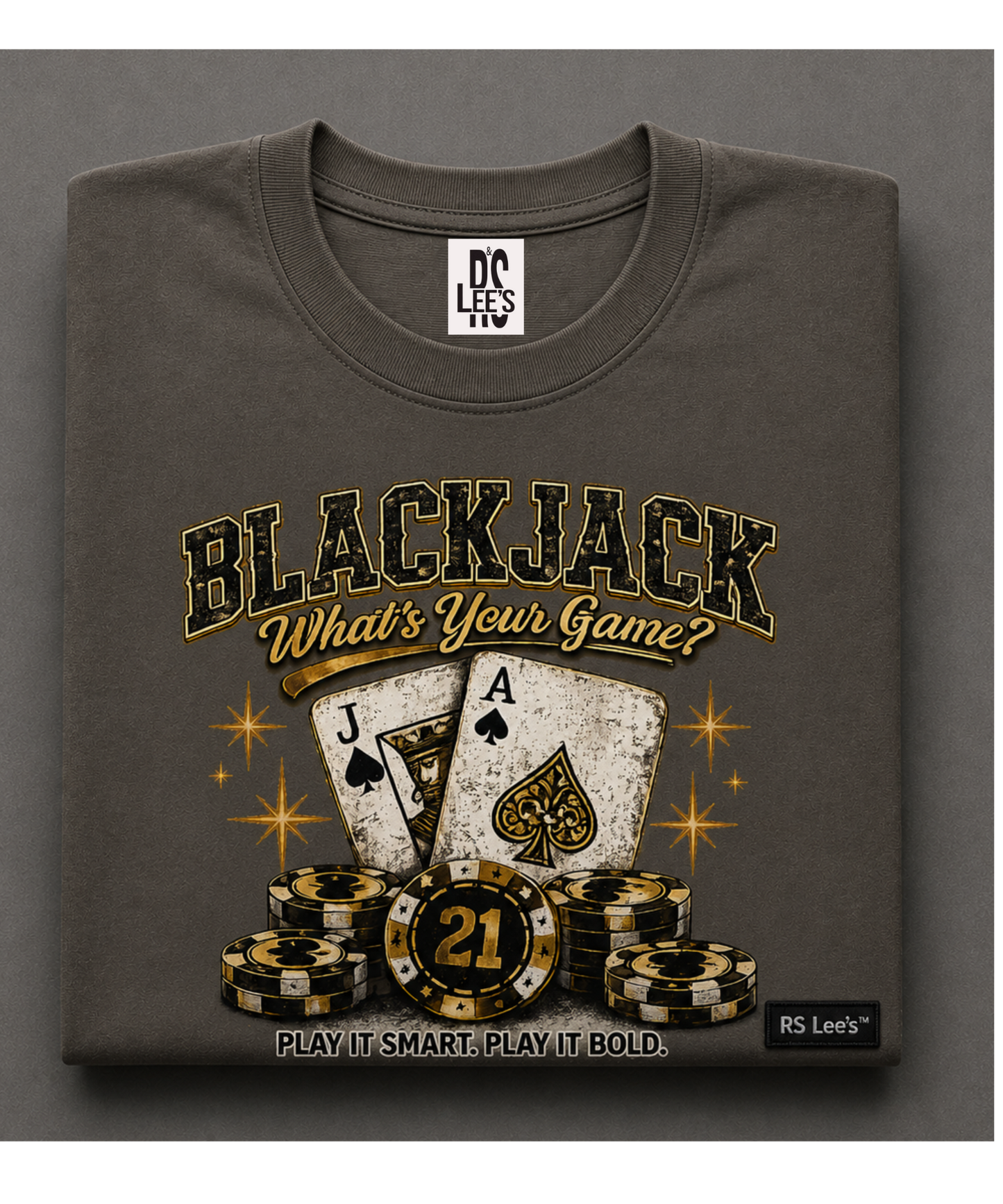 BLACKJACK™ “What’s Your Game?” Oversized Premium Tee