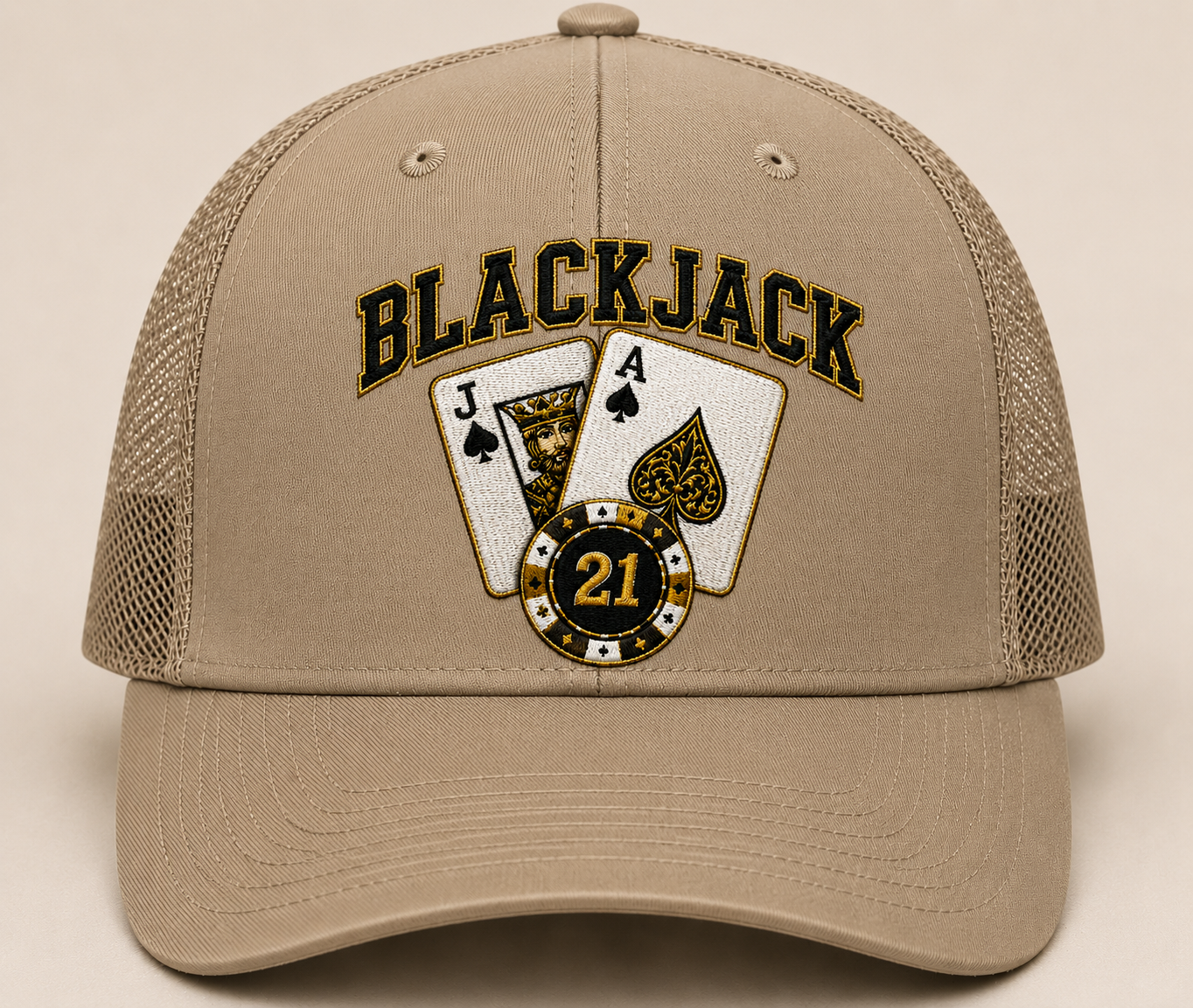 BLACKJACK™ "Whatz Your Game?" Premium Trucker Cap