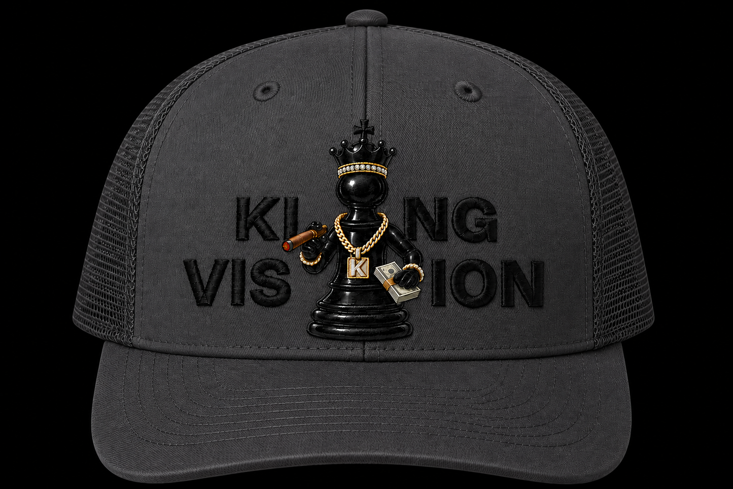 Whatz Your Game™ – King Vision™ Premium Trucker Cap