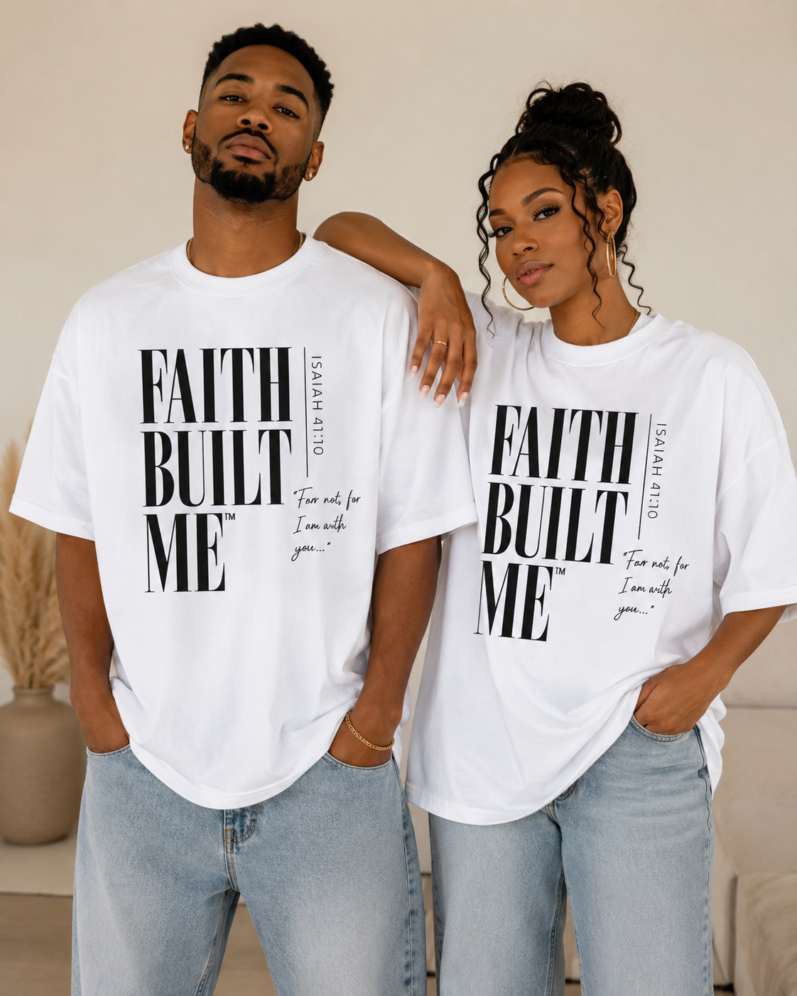 Pro-Found Godly Faith Built Me™ Oversized Tee