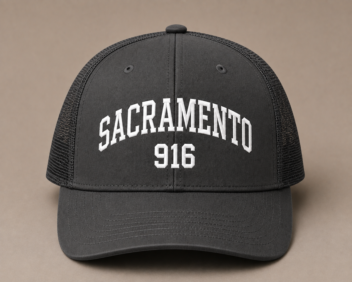 Sacramento 916 Premium Trucker Cap