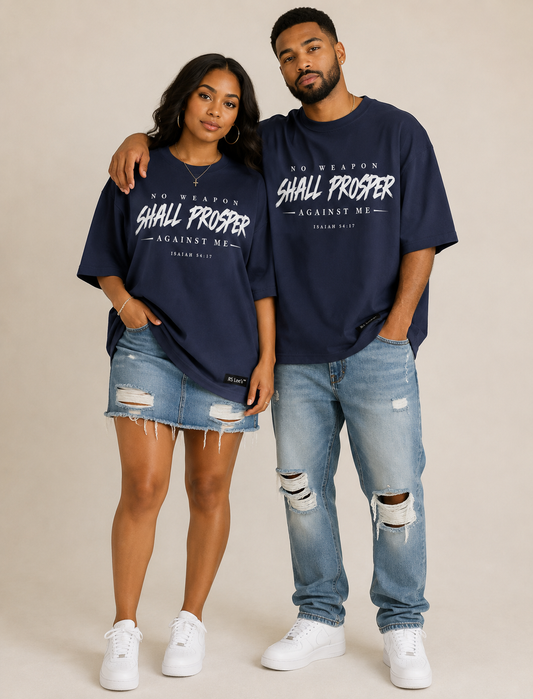 No Weapon Shall Prosper Tee Oversized T Shirt