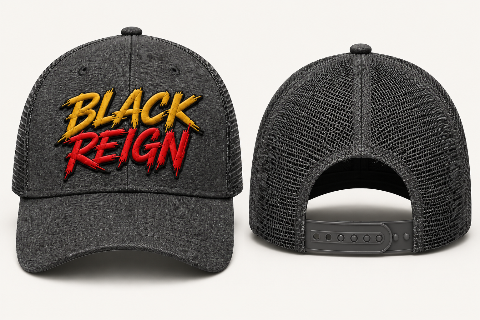 BLACK REIGN™ Premium Trucker Cap