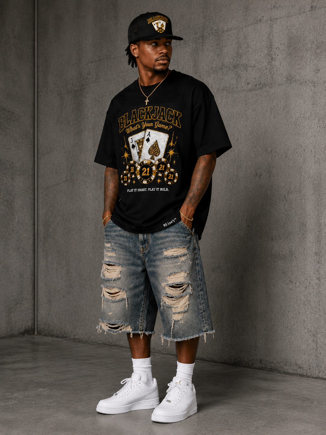 BLACKJACK™ "Whatz Your Game?" Premium Trucker Cap