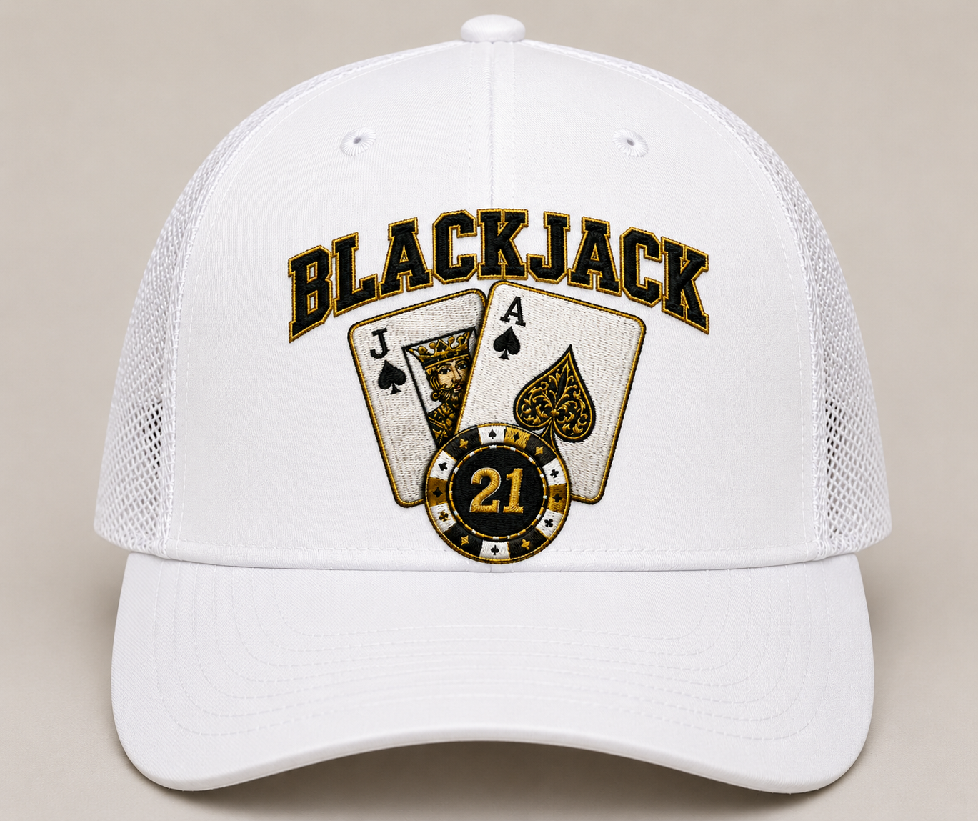 BLACKJACK™ "Whatz Your Game?" Premium Trucker Cap