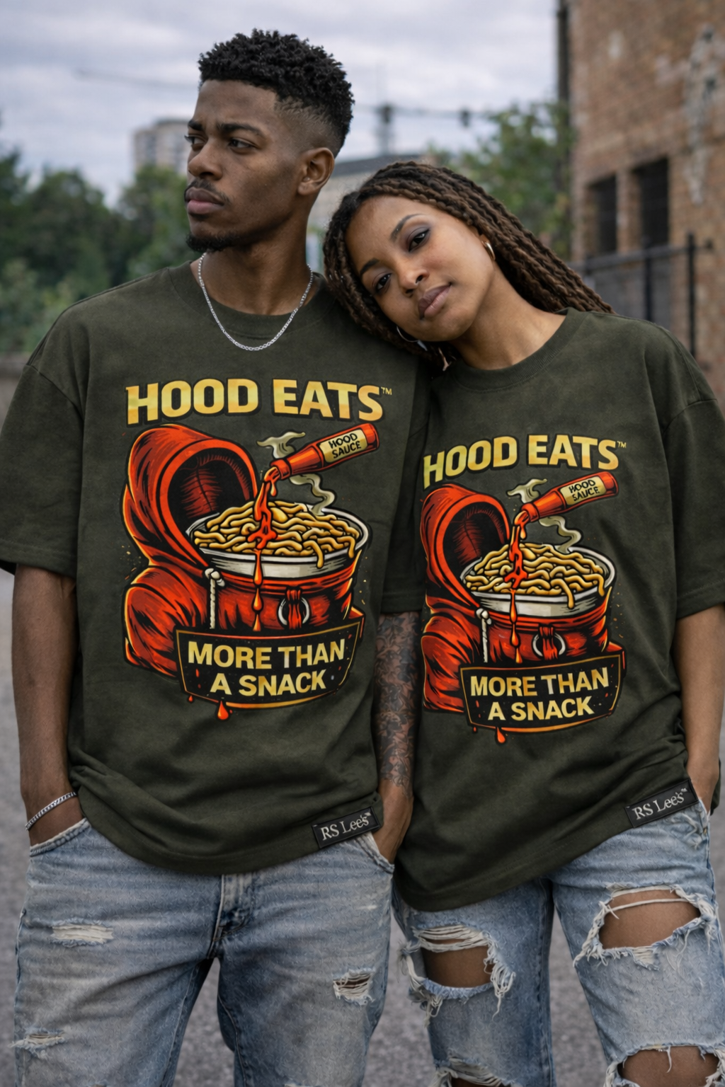 Hood Eats™ – More Than a Snack- Oversized Tee
