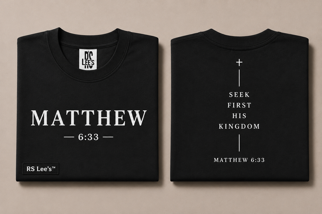 Matthew 6:33 Oversized Heavyweight T-Shirt