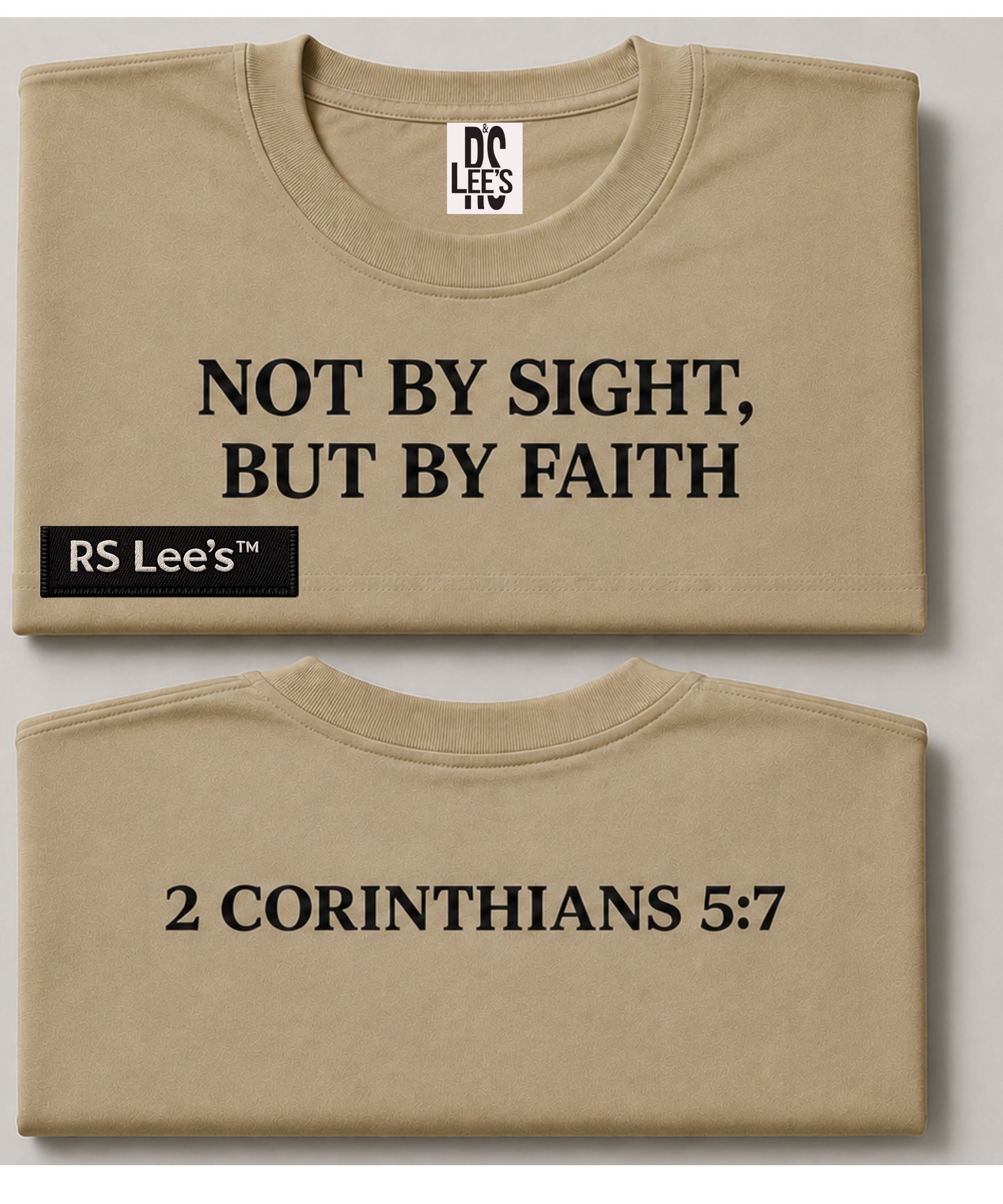 NOT BY SIGHT, BUT BY FAITH™ | Oversized Premium Faith T-Shirt