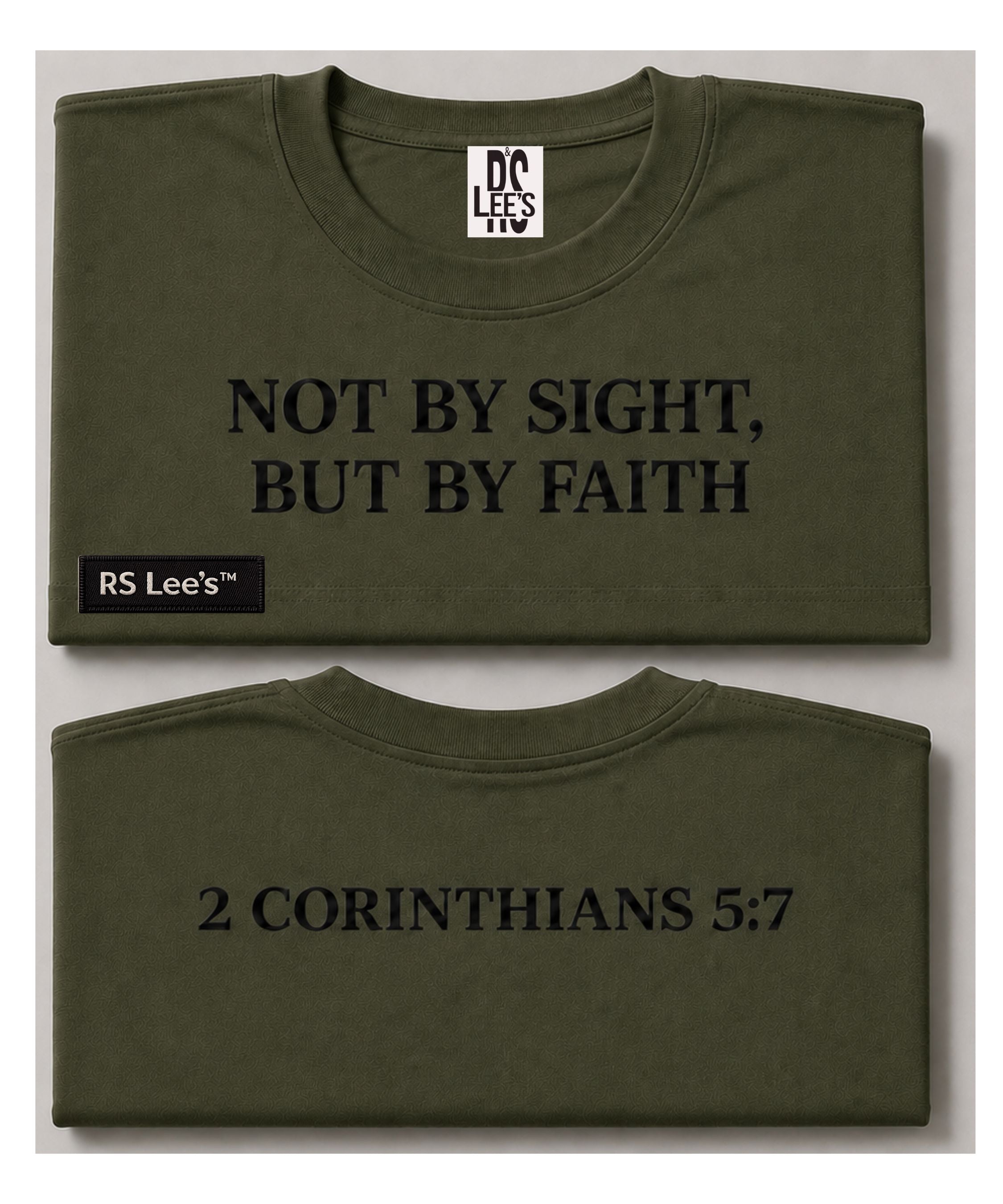 NOT BY SIGHT, BUT BY FAITH™ | Oversized Premium Faith T-Shirt