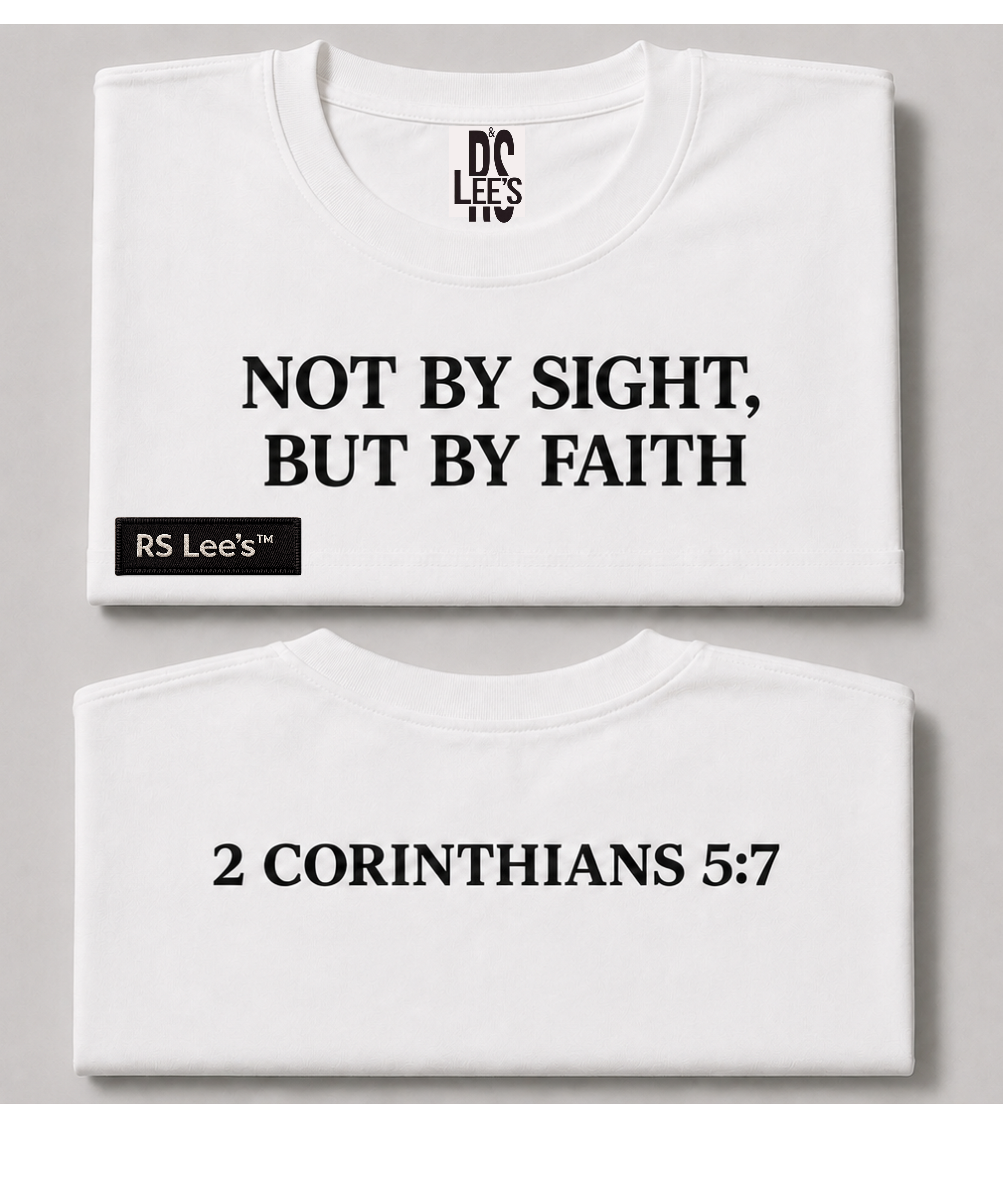 NOT BY SIGHT, BUT BY FAITH™ | Oversized Premium Faith T-Shirt