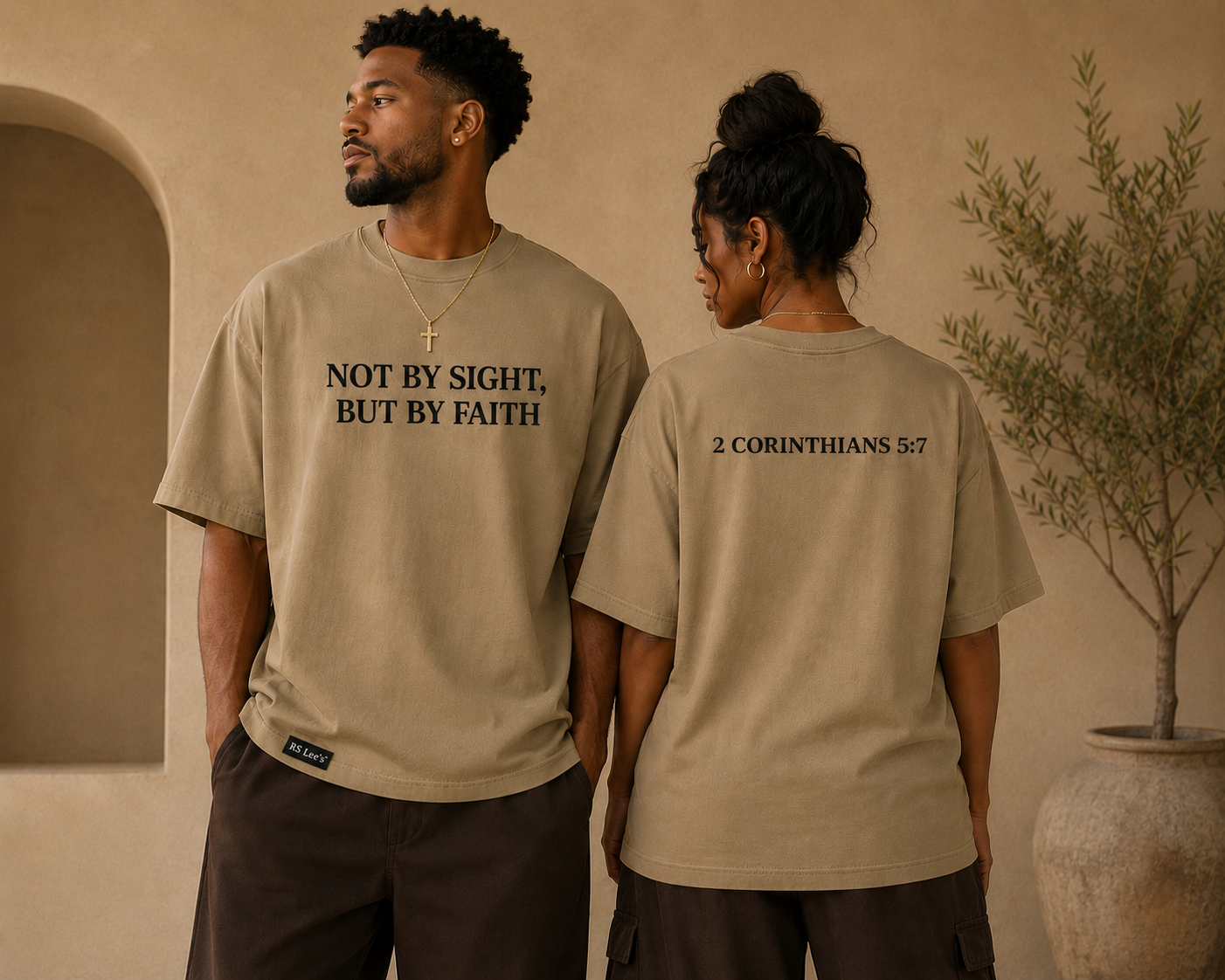 NOT BY SIGHT, BUT BY FAITH™ | Oversized Premium Faith T-Shirt
