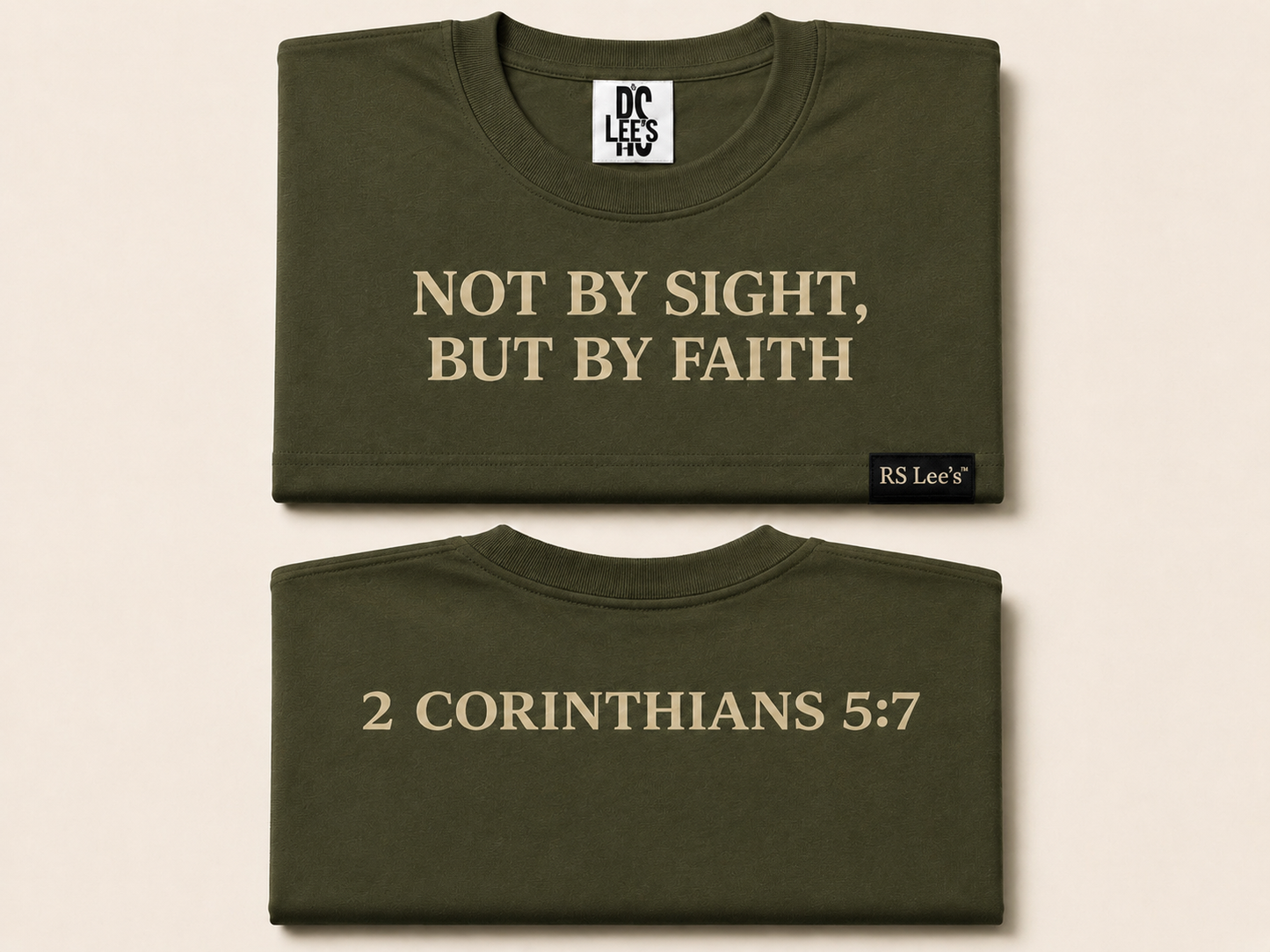 NOT BY SIGHT, BUT BY FAITH™ | Oversized Premium Faith Tee