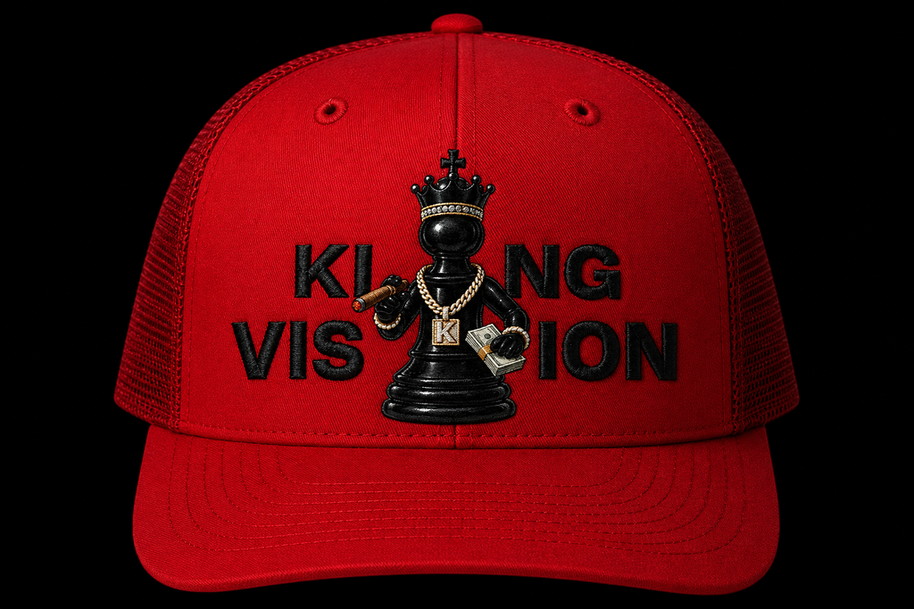 Whatz Your Game™ – King Vision™ Premium Trucker Cap