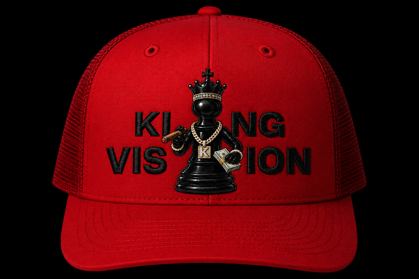 Whatz Your Game™ – King Vision™ Premium Trucker Cap