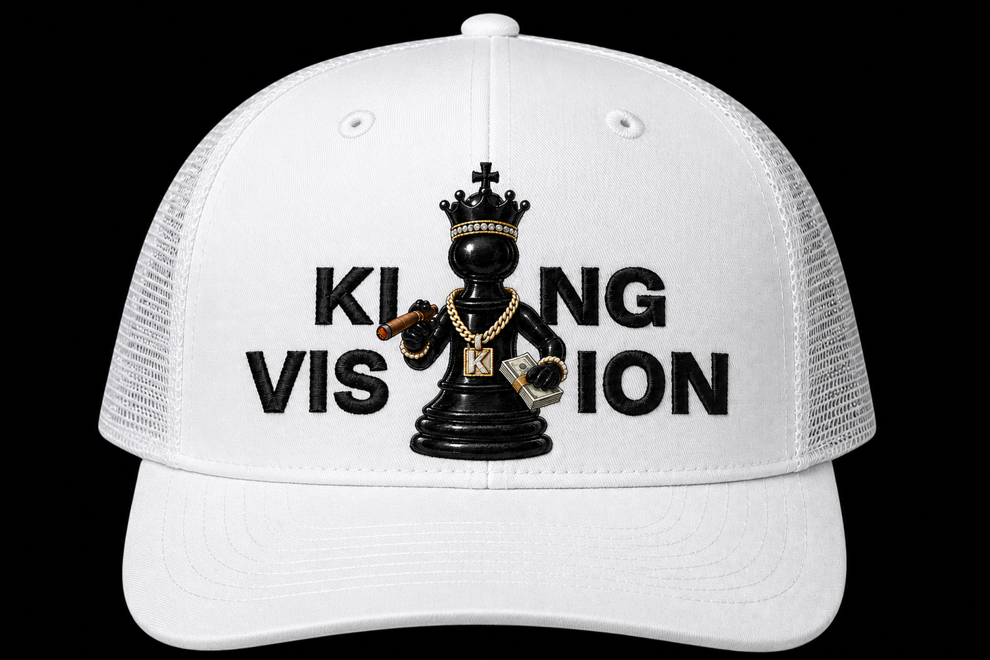 Whatz Your Game™ – King Vision™ Premium Trucker Cap